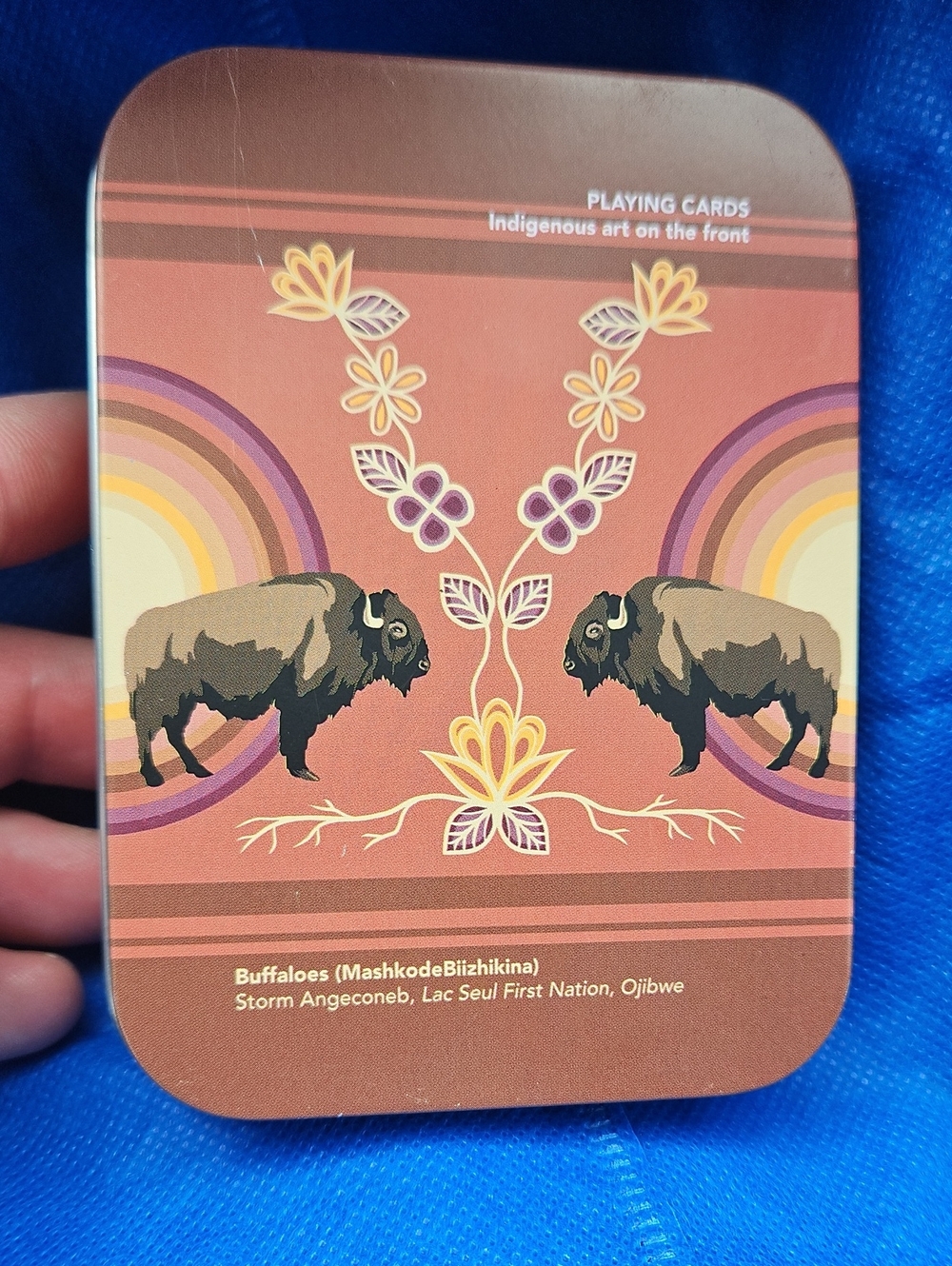 🌟3/$25🌟 Indigenous Buffalo Playing Cards In Tin Cards Factory Sealed